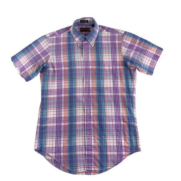 Ralph Lauren Other - Chaps Ralph Lauren Plaid Shirt Men's M Short Sleeve Preppy Vintage